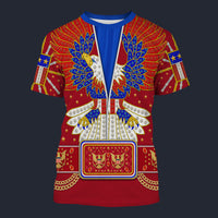 Modetrail Elvis Presley New Generation Eagle Red Tracksuit Costume Hoodie Sweatshirt T-Shirt Sweatpants, S-5XL US Size