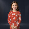 Modetrail Elvis Presley Orange Aloha Long Sleeves Costume For Kid, S-5XL US Size