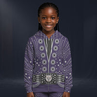 Modetrail Elvis Presley Owl Navy Blue Fleece Zip Hoodie Costume For Kid, S-5XL US Size
