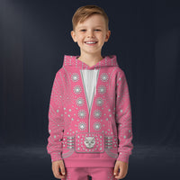 Modetrail Elvis Presley Owl Pink Tracksuit For Kid Costume Hoodie Sweatshirt T-Shirt Sweatpants, Elvis Presley Costume S-5XL US Size