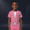 Modetrail Elvis Presley Owl Pink Tracksuit For Kid Costume Hoodie Sweatshirt T-Shirt Sweatpants, Elvis Presley Costume S-5XL US Size