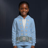 Modetrail Elvis Presley Owl Powder Blue Zip Hoodie Costume For Kid, S-5XL US Size