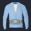 Elvis Owl Powder Blue Tracksuit Costume Hoodie Sweatshirt T-Shirt Sweatpants, S-5XL US Size