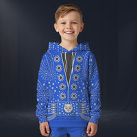 Modetrail Elvis Presley Owl Royal Blue Tracksuit For Kid Costume Hoodie Sweatshirt T-Shirt Sweatpants, Elvis Presley Costume S-5XL US Size