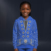 Modetrail Elvis Presley Owl Royal Blue Zip Hoodie Costume For Kid, S-5XL US Size