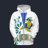 Elvis Peacock Fleece Zip Hoodie Costume, S-5XL US Size, Gift For Him