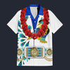 Modetrail Elvis Presley Peacock Hawaiian Flower Necklace Hawaiian Shirt Costume, Elvis Presley Costume S-5XL US Size, Unisex Button Down Shirt