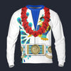 Modetrail Elvis Presley Peacock Hawaiian Flower Necklace Long Sleeves Costume, Elvis Presley Costume S-5XL US Size, Gift For Him
