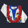 Modetrail Elvis Presley Peacock Hawaiian Flower Necklace Sweater Costume, Elvis Presley Costume S-5XL US Size, Gift For Him