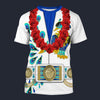 Modetrail Elvis Presley Peacock Hawaiian Flower Necklace T-shirt Costume, Elvis Presley Costume S-5XL US Size, Gift For Him