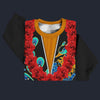 Modetrail Elvis Presley Peacock Orange Hawaiian Flower Necklace Sweater Costume, Elvis Presley Costume S-5XL US Size, Gift For Him