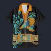 Elvis Peacock Orange Hawaiian Shirt Costume, S-5XL US Size, Unisex Button Down Shirt