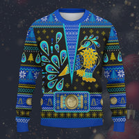 Modetrail Elvis Peacock Ugly Christmas Sweater, S-5XL US Size, Unisex Jumper Long Sleeves Shirt