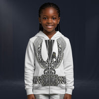 Modetrail Elvis Presley Phoenix Black Belt Silver Fleece Zip Hoodie Costume For Kid, S-5XL US Size