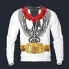 Modetrail Elvis Presley Phoenix Black Hawaiian Flower Necklace Long Sleeves Costume, Elvis Presley Costume S-5XL US Size, Gift For Him