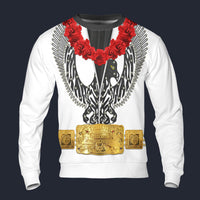 Modetrail Elvis Presley Phoenix Black Hawaiian Flower Necklace Long Sleeves Costume, Elvis Presley Costume S-5XL US Size, Gift For Him