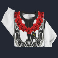 Modetrail Elvis Presley Phoenix Black Hawaiian Flower Necklace Sweater Costume, Elvis Presley Costume S-5XL US Size, Gift For Him