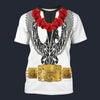 Modetrail Elvis Presley Phoenix Black Hawaiian Flower Necklace T-shirt Costume, Elvis Presley Costume S-5XL US Size, Gift For Him
