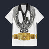 Modetrail Elvis Phoenix Black Hawaiian Shirt Costume, S-5XL US Size, Unisex Button Down Shirt