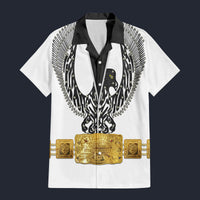 Modetrail Elvis Phoenix Black Hawaiian Shirt Costume, S-5XL US Size, Unisex Button Down Shirt
