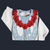 Modetrail Elvis Presley Phoenix (Navy & White) Hawaiian Flower Necklace Sweater Costume, Elvis Presley Costume S-5XL US Size, Gift For Him