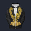 Modetrail Elvis Presley Phoenix Powder Gold Yellow Zip Hoodie Costume, S-5XL US Size, Gift For Him