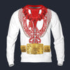 Modetrail Elvis Presley Phoenix Red Hawaiian Flower Necklace Long Sleeves Costume, Elvis Presley Costume S-5XL US Size, Gift For Him