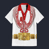 Modetrail Elvis Phoenix Red Hawaiian Shirt Costume, S-5XL US Size, Unisex Button Down Shirt