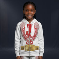 Modetrail Elvis Presley Phoenix Red Fleece Zip Hoodie Costume For Kid, S-5XL US Size