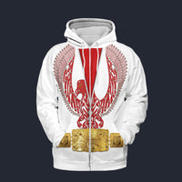 Modetrail Elvis Phoenix Red Zip Hoodie Costume, S-5XL US Size, Gift For Him
