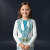 Modetrail Elvis Presley Phoenix Turquoise Blue Long Sleeves Costume For Kid, S-5XL US Size
