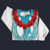 Modetrail Elvis Presley Phoenix Turquoise Hawaiian Flower Necklace Sweater Costume, Elvis Presley Costume S-5XL US Size, Gift For Him