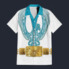 Modetrail Elvis Phoenix Turquoise Hawaiian Shirt Costume, S-5XL US Size, Unisex Button Down Shirt