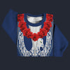 Modetrail Elvis Presley Tiger Black Hawaiian Flower Necklace Sweater Costume, Elvis Presley Costume S-5XL US Size, Gift For Him