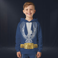 Modetrail Elvis Presley Phoenix (Navy & White) Tracksuit For Kid Costume Hoodie Sweatshirt T-Shirt Sweatpants, Elvis Presley Costume S-5XL US Size
