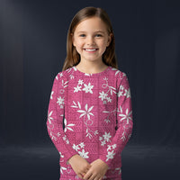 Modetrail Elvis Presley Pink Aloha Long Sleeves Costume For Kid, S-5XL US Size
