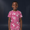 Modetrail Elvis Presley Pink Aloha T-shirt Costume For Kid, S-5XL US Size