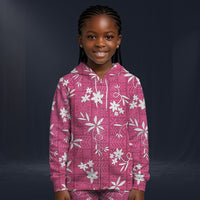 Modetrail Elvis Presley Pink Aloha Fleece Zip Hoodie Costume For Kid, S-5XL US Size