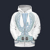 Elvis Powder Blue Phoenix Fleece Zip Hoodie Costume, S-5XL US Size, Gift For Him