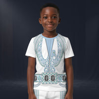 Modetrail Elvis Presley Powder Blue Phoenix T-shirt Costume For Kid, S-5XL US Size