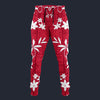 Modetrail Elvis Presley Red Aloha Hawaiian Flower Necklace Sweatpants Costume, Elvis Presley Costume S-5XL US Size, Gift For Him