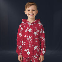Modetrail Elvis Presley Red Aloha Fleece Hoodie Costume For Kid, S-5XL US Size