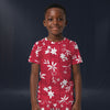 Modetrail Elvis Presley Red Aloha T-shirt Costume For Kid, S-5XL US Size