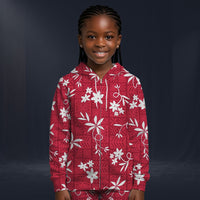 Modetrail Elvis Presley Red Aloha Fleece Zip Hoodie Costume For Kid, S-5XL US Size