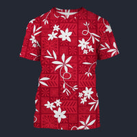 Elvis Red Aloha T-shirt Costume, S-5XL US Size, Gift For Him