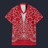 Elvis Red Swirl Hawaiian Shirt Costume, S-5XL US Size, Unisex Button Down Shirt