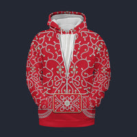 Elvis Red Swirl Hoodie Costume, S-5XL US Size, Gift For Him