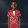 Modetrail Elvis Presley Red Swirl T-shirt Costume For Kid, S-5XL US Size