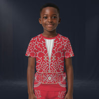 Modetrail Elvis Presley Red Swirl T-shirt Costume For Kid, S-5XL US Size