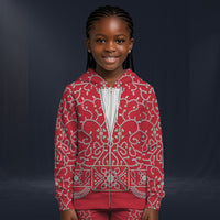 Modetrail Elvis Presley Red Swirl Fleece Zip Hoodie Costume For Kid, S-5XL US Size